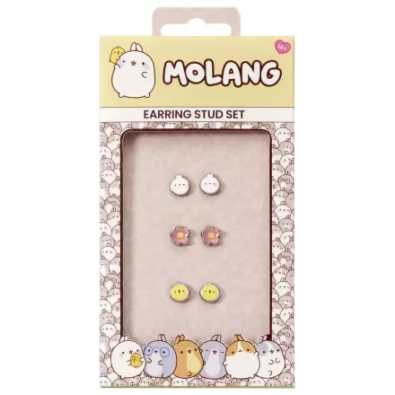 Molang sada 3 párů náušnic fotografii produktu