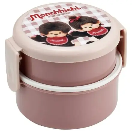 Monchhichi Dvoupatrový kulatý box na svačinu fotografii produktu
