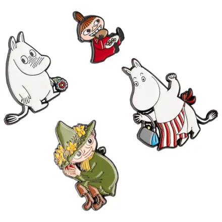 Moomin sada 4 odznaků fotografii produktu