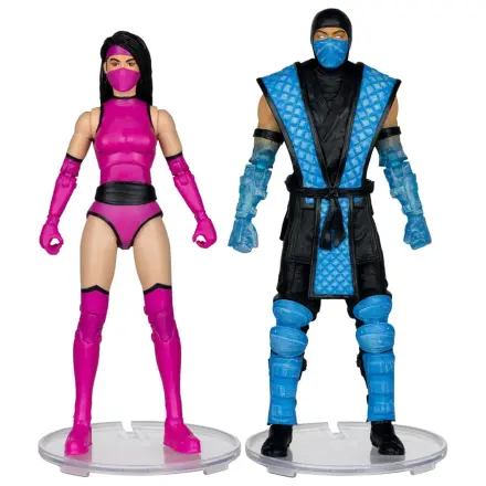 Mortal Kombat Akční figurka 2-balení Sub-Zero vs. Mileena (Klassiks) 18 cm fotografii produktu