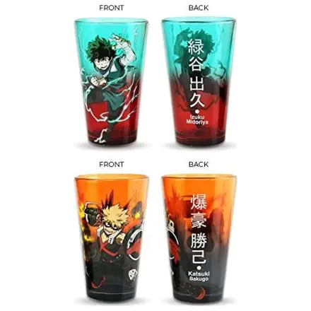 My Hero Academia Izuku & Bakugo balení 2 ks 450ml sklenic fotografii produktu