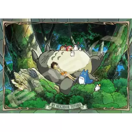 My Neighbor Totoro Jigsaw Puzzle Stained Glass Napping with Totoro (500 dílků) fotografii produktu