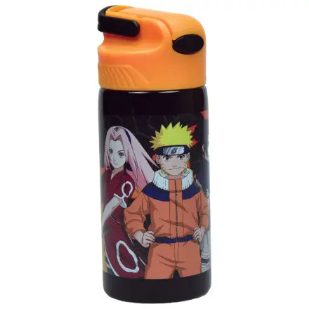 Naruto Fire Hliníková láhev na vodu s brčkem a závěsem 500 ml fotografii produktu