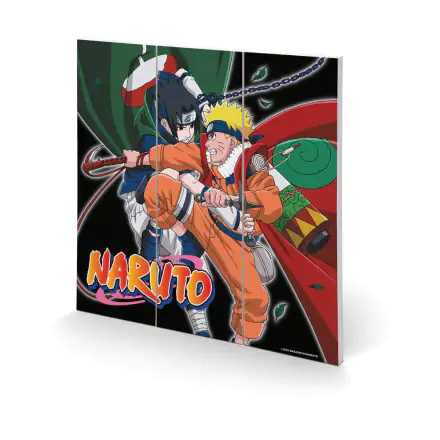 Naruto Dřevěná nástěnná dekorace Training To Surpass The Other fotografii produktu
