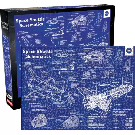 NASA Shuttle Schematické puzzle (500 dílků) termékfotója