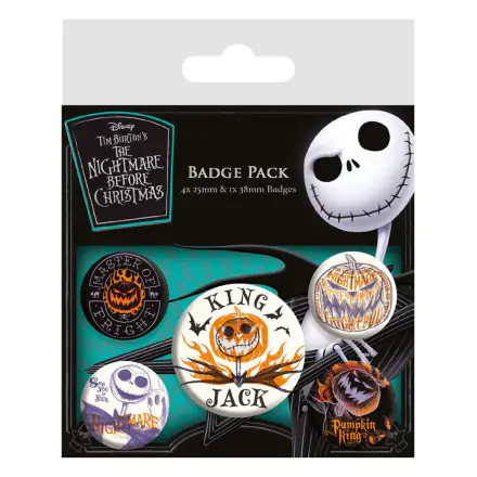 Nightmare before Christmas buttony s připínáčkem 5-Pack Colourful Shadows fotografii produktu