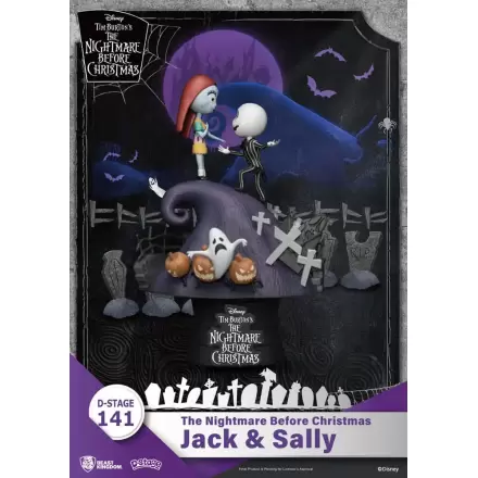 Nightmare before Christmas D-Stage PVC Diorama Jack & Sally 15 cm fotografii produktu