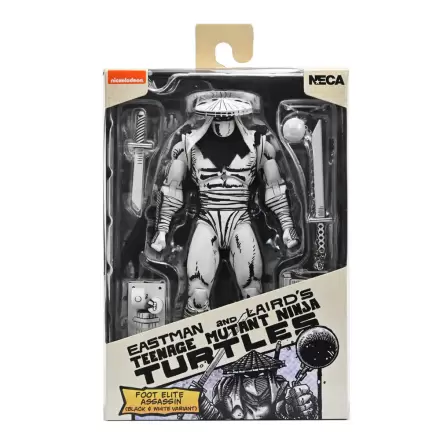 Ninja Turtles Teenage Mutant Foot Elite Assassin Black & White figurka 18 cm fotografii produktu