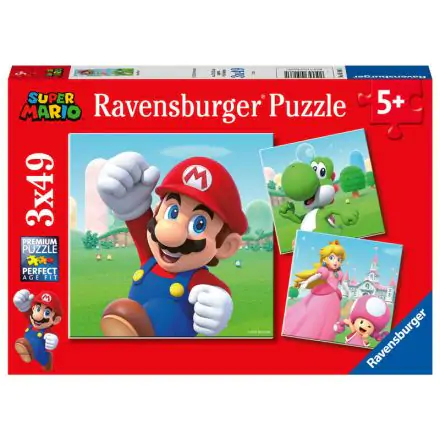 Nintendo Super Mario Bros puzzle 3x49 dílků fotografii produktu