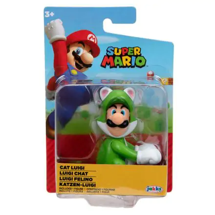 Nintendo Super Mario figurka Cat Luigi 6,5 cm termékfotója