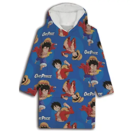 One Piece Nosivá plyšová fleecová deka, Poncho pro 7-14 let fotografii produktu