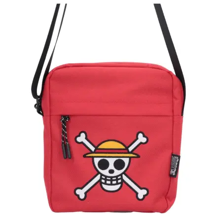 One Piece Crossbody Taška Luffy Jolly Roger (Red) 23 cm fotografii produktu