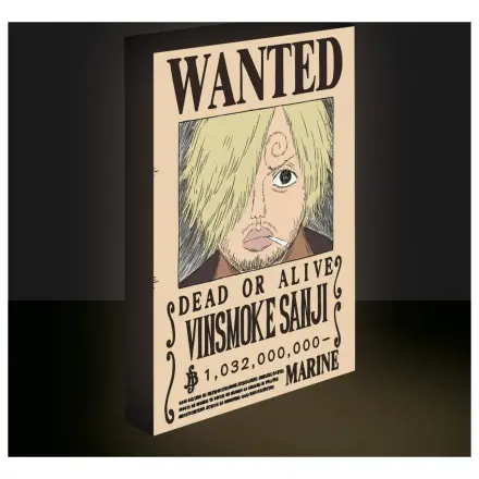One Piece Sanji Wanted Light Canvas 40x30 cm fotografii produktu