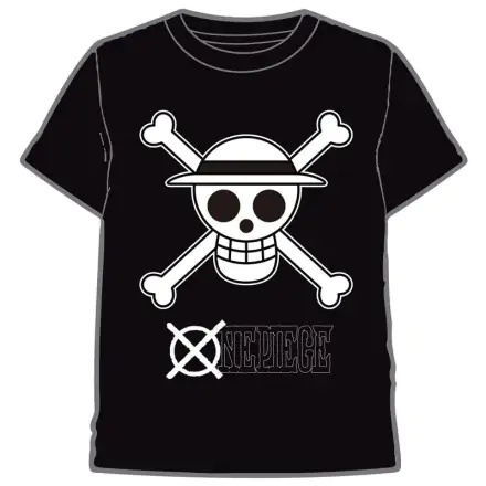 One Piece Skull Black & White tričko fotografii produktu