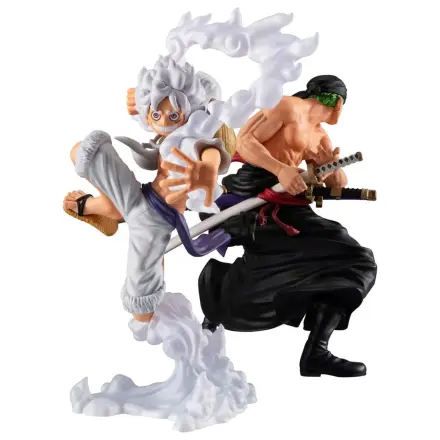 One Piece Wallstar PVC figurky 2-pack Monkey D. Luffy Gear Fifth & Roronoa Zoro (dárek zdarma) 10 cm fotografii produktu