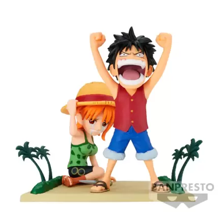 One Piece WCF Log Stories Luffy & Nami figurka 7 cm fotografii produktu