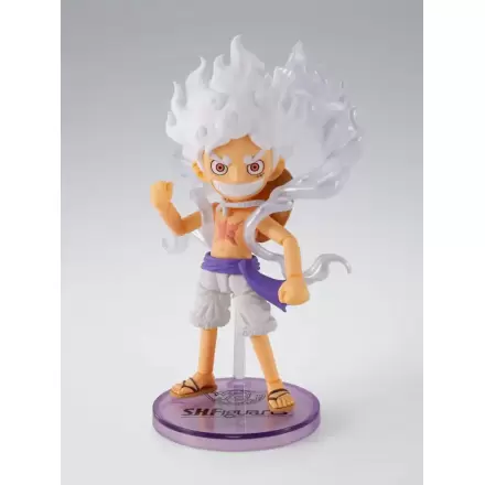 One Piece World Collactable figurky x S.H. Figuarts akční figurka Monkey D. Luffy Gear 5 8 cm fotografii produktu
