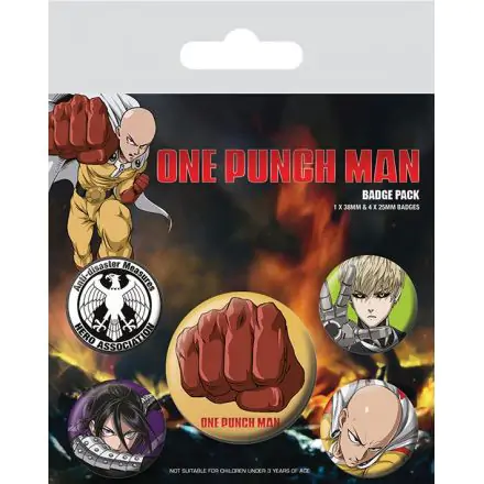 One Punch Man Placky 5-balení Destructive termékfotója