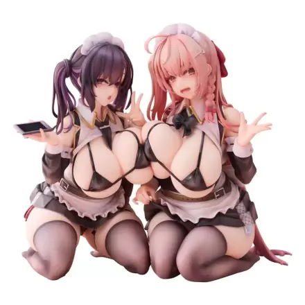 Originální postava PVC sošky 1/5 2-Set Koho Miya & Otsuhane Fuwari ilustrace od Ninoude 18 cm fotografii produktu