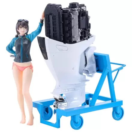 Original Character PLAMAX Plastiková Modelová Stavebnice MF-97 minimum factory Minori s Honda BF350 Grand Prix White 10 cm fotografii produktu