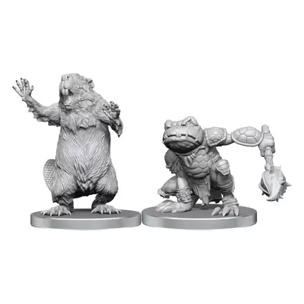 Pathfinder Deep Cuts Unpainted Miniatures Boggard Scout & CastoroidesPathfinder Deep Cuts Nenabarvené Miniatury Boggard Scout & Castoroides fotografii produktu