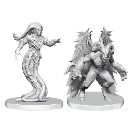 Pathfinder Deep Cuts nenabarvené miniatury Gylou (Handmaiden Devil) a Ferrugon (Rust Devil) fotografii produktu
