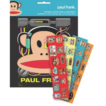 Paul Frank Album na samolepky s 50 samolepkami fotografii produktu