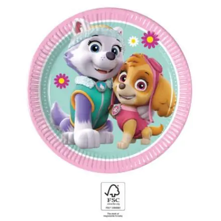 Paw Patrol Skye a Everest papírové talířky 8 ks 19.5 cm FSC fotografii produktu