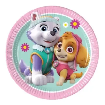 Paw Patrol Skye a Everest papírové talířky 8 ks 19.5 cm FSC fotografii produktu