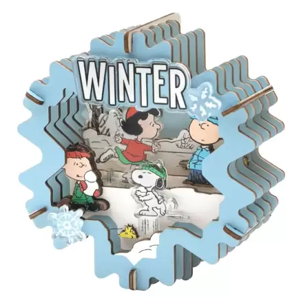 Peanuts Puremind modelářská stavebnice dřevěné divadlo Winter Wonderland fotografii produktu