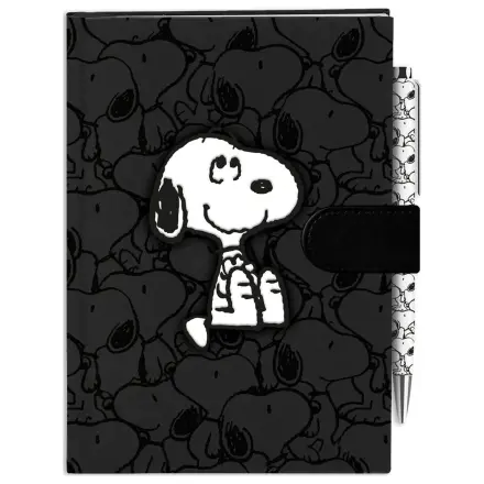 Peanuts Snoopy A5 PU poznámkový blok s povrchem flock a perem fotografii produktu