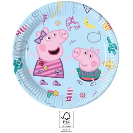 Peppa Pig Messy Play, papírové talíře Peppa Pig 8 ks 23 cm FSC fotografii produktu