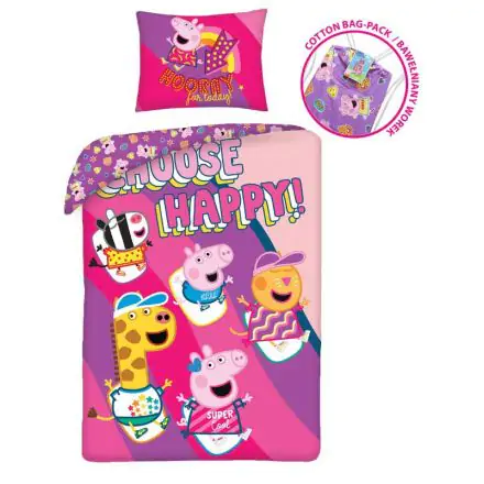 Peppa Pig povlak na peřinu 140x200cm, 70x90cm fotografii produktu