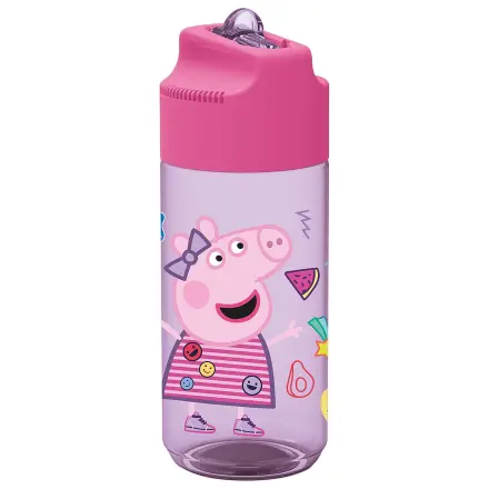 Peppa Pig Core Hydro plastová láhev s brčkem 430 ml fotografii produktu