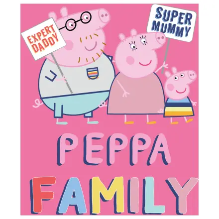 Peppa Pig Rodina Růžová fleecová deka fotografii produktu