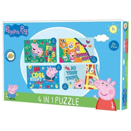 Peppa Pig Zábavné puzzle 4 v 1 fotografii produktu