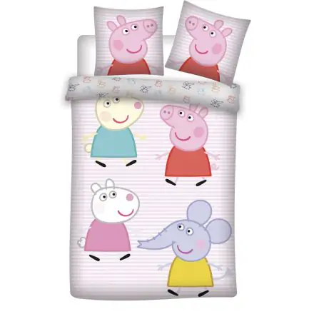 Peppa Pig Dětské povlečení na přikrývku 100x135 cm, 40x60 cm fotografii produktu