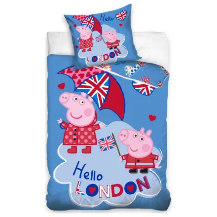 Peppa Pig Hello London povlak na přikrývku fotografii produktu