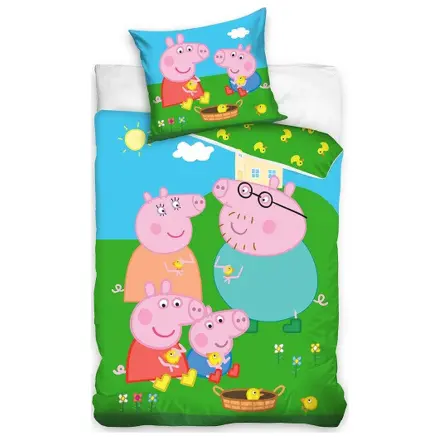 Peppa Pig Piggy Family povlak na přikrývku fotografii produktu