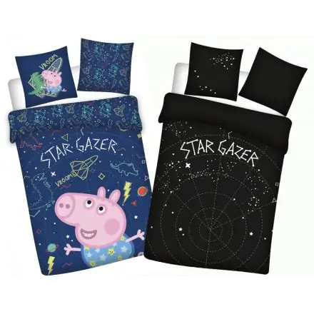 Peppa Pig Sada dětských povlečení svítící ve tmě 100x135cm, 40x60cm fotografii produktu