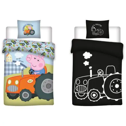 Peppa Pig Glow in the Dark sada dětského povlečení na přikrývku 100x135cm, na polštář 40x60cm fotografii produktu
