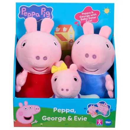 Peppa Pig plyšové figurky 3 balení fotografii produktu
