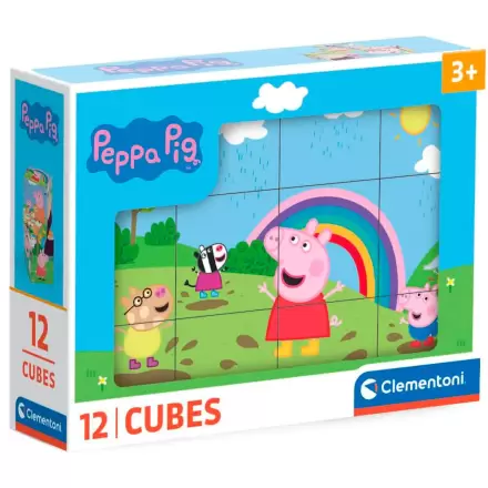 Peppa Pig krychlové puzzle 12 ks termékfotója