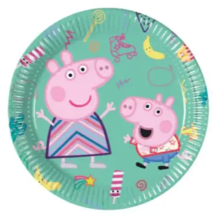 Peppa Pig Next Generation, Peppa Pig papírové talíře 8 ks 20 cm FSC fotografii produktu