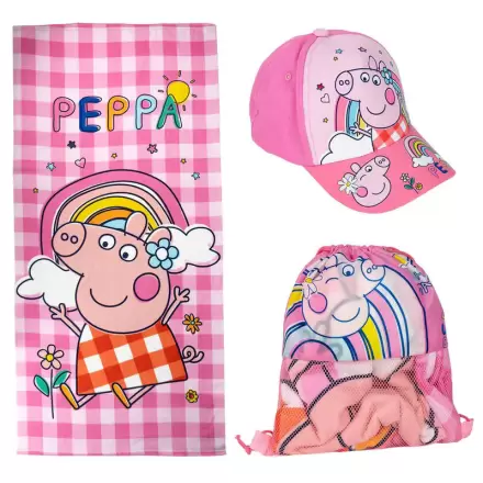 Peppa Pig sada ručník + taška + čepice termékfotója