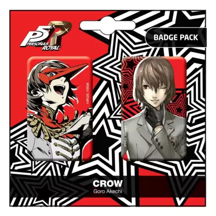 Persona 5 Royal Sady odznaků 2-Pack Crow / Goro Akechi termékfotója