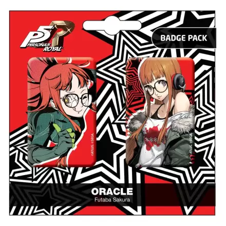 Persona 5 Royal Pin Odznaky 2-Pack Oracle / Futaba Sakura termékfotója