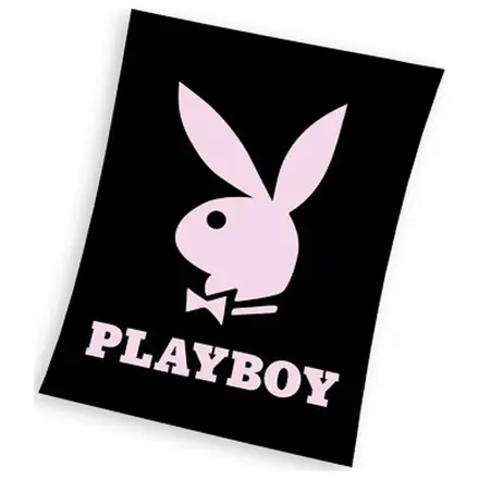 Playboy černá fleecová deka fotografii produktu