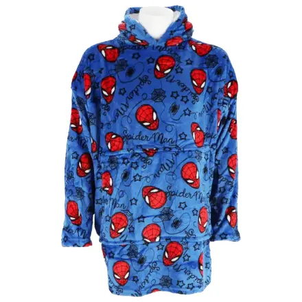 Spider-Man Blue Nosící Plyšová Fleece Deka Pončo 7-14 Let fotografii produktu