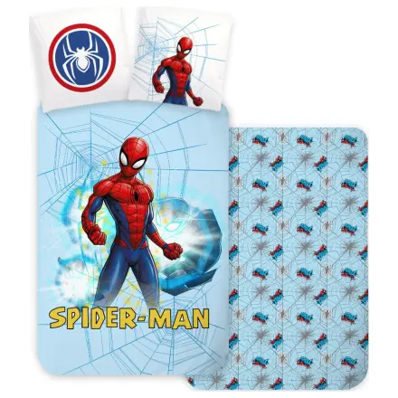 Spider-Man Světle modrý povlak na peřinu pro batolata fotografii produktu